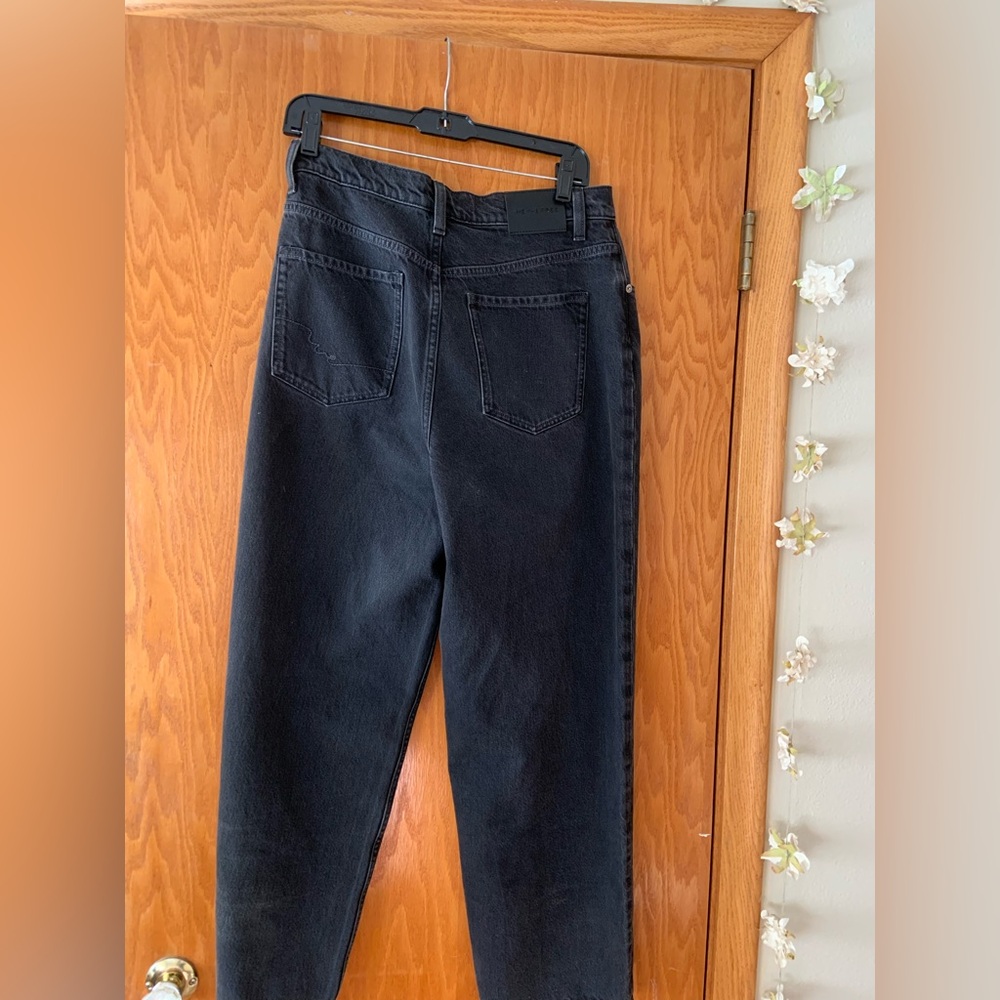 We The Free Nia Boyfriend Wide-Leg Black Jeans NWOT Free People Slouchy Jeans - Picture 5 of 6